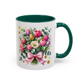 Tasse Fleur de Tulipe Cadeau Coupe Fleur de Printe