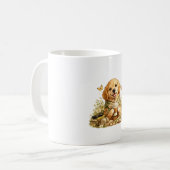 Tasse Fleur Goldendoodle (Devant gauche)