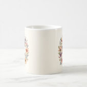 Tasse fleur initiale C boho florale (Centre)