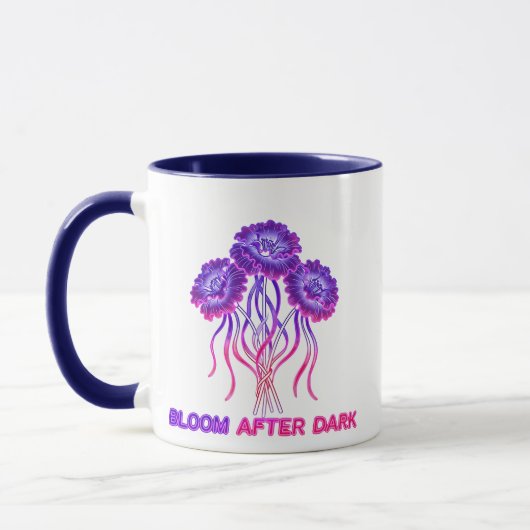 Tasse Fleur Néon Bloom After Dark (Gauche)