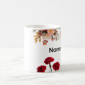 Tasse Fleur Nom Personnalisé (Centre)