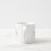 Tasse Fleur Rose avec Expresso Pin (Dos)