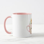 Tasse Fleur Rose de Pâques Œufs Bébé Poussin (Gauche)