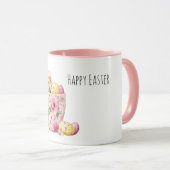 Tasse Fleur Rose de Pâques Œufs Bébé Poussin (Devant droit)
