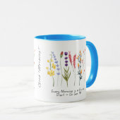 Tasse Fleur Sauvage Motivationnelle 'Fleurir avec  (Devant droit)