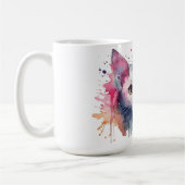 Tasse Fleurie Chat (Gauche)