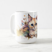 Tasse Fleurie Chat (Devant gauche)
