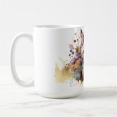 Tasse Fleurie Chat (Gauche)