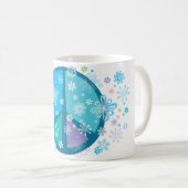 TASSE fleurie de signe de paix (Devant droit)