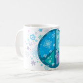 TASSE fleurie de signe de paix (Devant gauche)