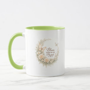 Tasse Fleurie 'Fleurissez Où Vous Êtes Planté'
