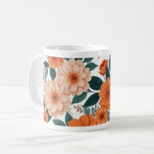 Tasse Fleurie Orange (Devant gauche)