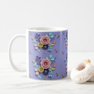 Tasse Fleurie Pastel Violet
