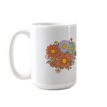 Tasse Fleurie Rétro – Marguerite Vintage & Fleurs