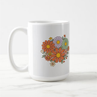 Tasse Fleurie Rétro – Marguerite Vintage & Fleurs