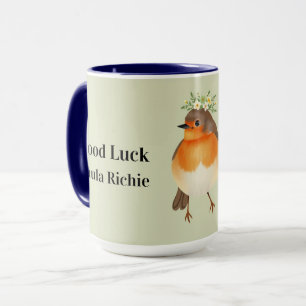 Tasse Fleurie Vintage Robin Cottagecore Café