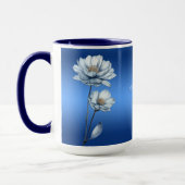 Tasse Fleurs Aquarelle Bleue (Gauche)