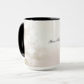 Tasse Fleurs Blanc Ivoire (Devant gauche)