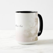 Tasse Fleurs Blanches Ivoire (Devant droit)