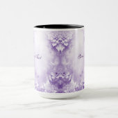 Tasse Fleurs Blanches Violettes (Centre)