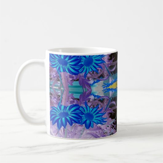 Tasse fleurs bleues (Gauche)
