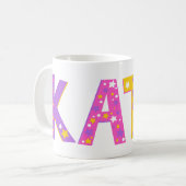 Tasse fleurs de Kate décoratives et étoile (Devant gauche)