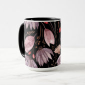 Tasse Fleurs de Lotus Lavande (Devant gauche)