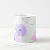 Tasse Fleurs délicates et volutes de perles (Centre)