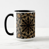 Tasse Fleurs Ornementales Dorées (Gauche)