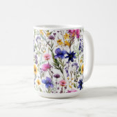 Tasse Fleurs Sauvages Rose Violet (Devant droit)