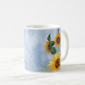 Tasse fleurs tournesol (Devant droit)