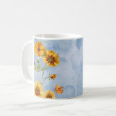 Tasse fleurs tournesol (Devant gauche)