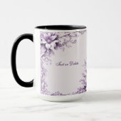 Tasse Fleurs Violettes Élégantes (Gauche)