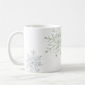 Tasse flocon de neige aquarelle (Gauche)