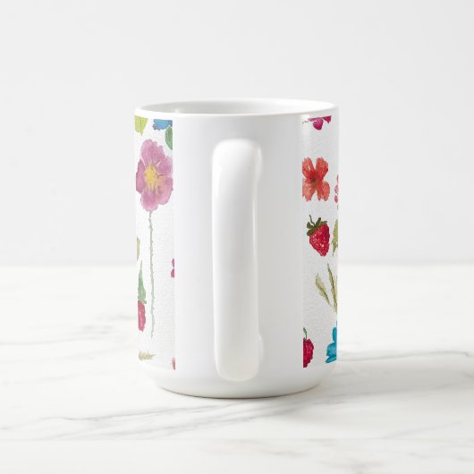 Tasse florale (Poignée)