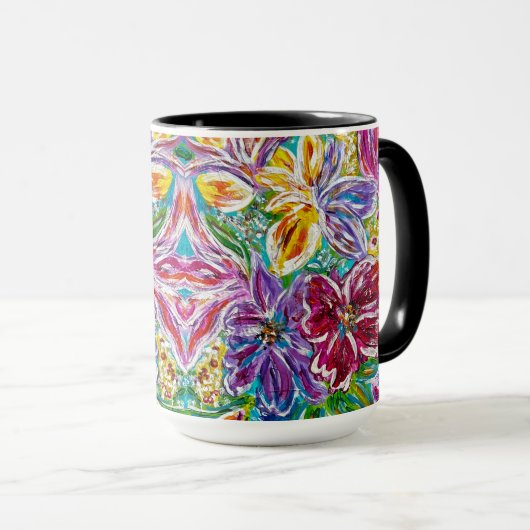 Tasse florale (Devant droit)