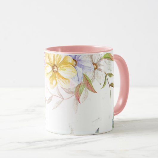 Tasse florale (Devant droit)