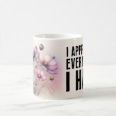 Tasse florale avec citations positives (Centre)