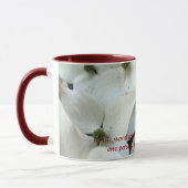 Tasse florale blanche sensible (Gauche)