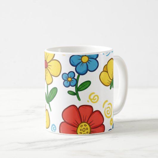 Tasse florale Bloom & Sip (Devant droit)