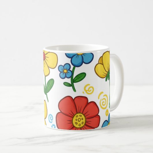 Tasse florale Bloom & Sip (Devant droit)