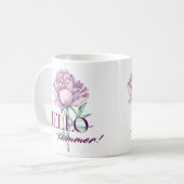 Tasse florale Bonjour l'été (Devant gauche)