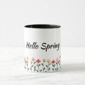 Tasse florale Bonjour Printemps (Centre)