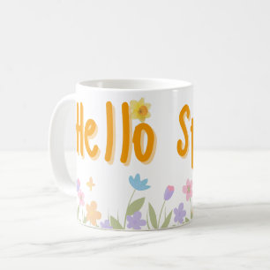 Tasse florale Bonjour Printemps