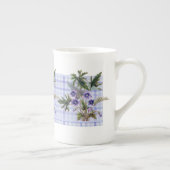 Tasse florale botanique de porcelaine tendre de (Droite)