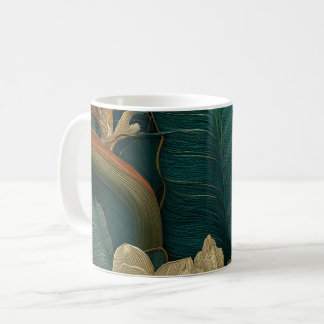 Tasse florale botanique vintage | Tasse de café bo