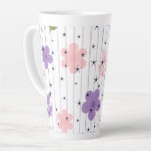 Tasse Florale Celeste Étoilée Latte (Angle gauche)