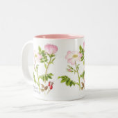 Tasse florale classique - rose de chien (Devant gauche)