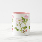 Tasse florale classique - rose de chien (Centre)