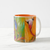 TASSE florale colorée abstraite (Devant droit)